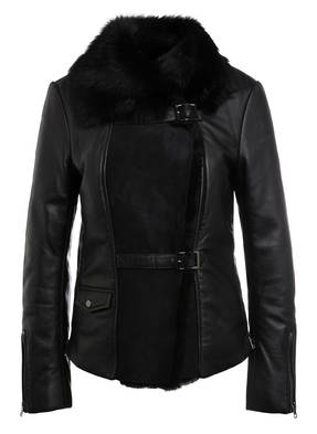 MARC CAIN Lederjacke im Materialmix