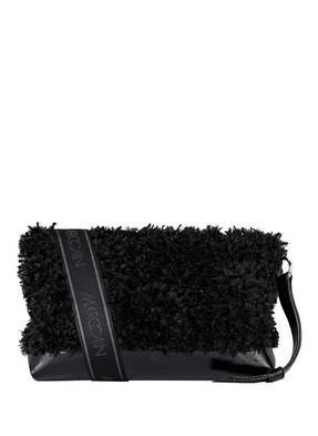 MARCCAIN Schultertasche mit Kunstfellbesatz