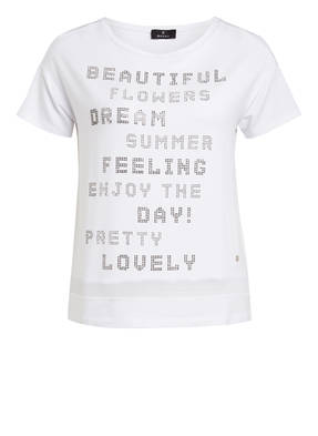monari T-Shirt mit Schmucksteinbesatz