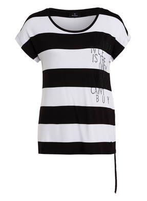 monari T-Shirt mit Schmucksteinbesatz