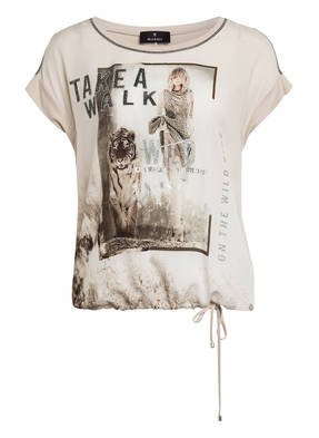 monari T-Shirt mit Schmucksteinbesatz