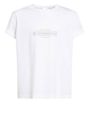 BRUNELLO CUCINELLI T-Shirt mit Schmucksteinbesatz