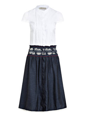 AlpenHERZ Hemdblusenkleid ELLA mit Spitzenbesatz