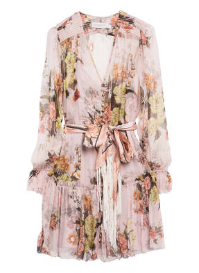 ZIMMERMANN Seidenkleid BRIGHTSIDE mit Rüschenbesatz