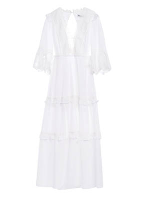 self-portrait Kleid mit Spitzenbesatz
