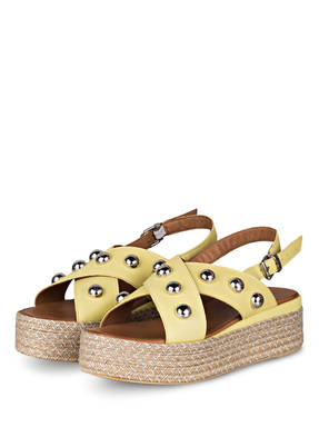 INUOVO Plateau-Sandalen mit Nietenbesatz