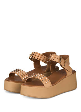INUOVO Plateau-Sandalen mit Nietenbesatz