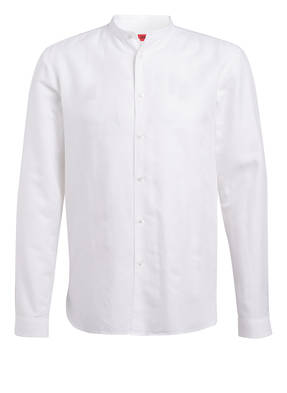 HUGO Hemd EDDISON Regular Fit mit Leinen