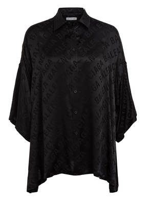 BALENCIAGA Hemdbluse aus Seide mit 3/4-Arm