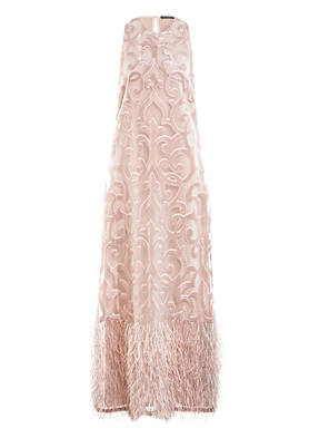 ana alcazar Abendkleid mit Fransenbesatz und Glitzergarn