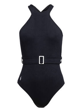 POLO RALPH LAUREN High-Neck-Badeanzug RIBBED SOLIDS