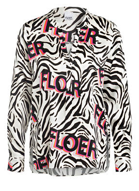 floer Blusenshirt aus Seide