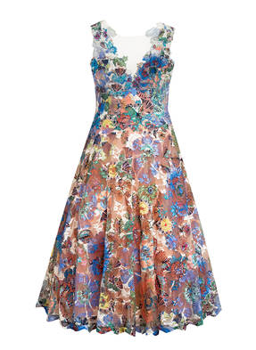 OLVI'S Cocktailkleid mit Spitzenbesatz