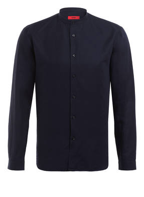 HUGO Hemd EDDISON Regular Fit mit Leinen