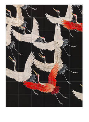 IXXI Zweiseitiges Wandpuzzle KIMONO WITH CRANES