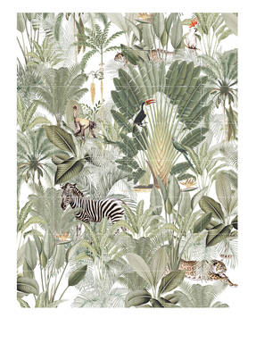 IXXI Zweiteiliges Wandpuzzle CHILLING IN THE JUNGLE & INTO THE WILD