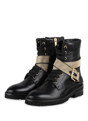 STEFFEN SCHRAUT Schnürboots mit Schmucksteinbesatz