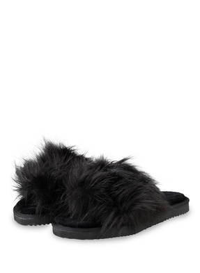 flip*flop Pantoletten HAIRY POOL mit Kunstpelzbesatz