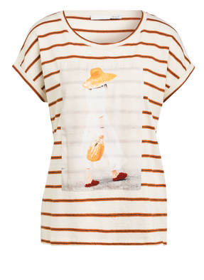 oui T-Shirt mit Leinen