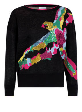 ESCADA SPORT Pullover mit Paillettenbesatz