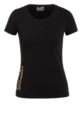 EA7 EMPORIO ARMANI T-Shirt mit Schmucksteinbesatz