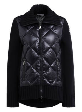 MONCLER Strickjacke mit Daunenfüllung im Materialmix