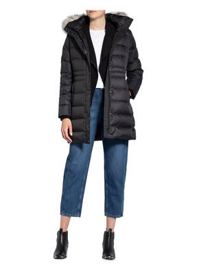 TOMMY HILFIGER Daunenmantel ESSENTIAL TYRA mit abnehmbarem Kunstpelzbesatz