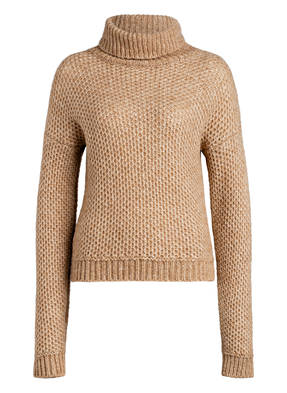 BOSS Rollkragenpullover mit Alpaka