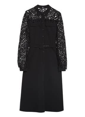 RIANI Hemdblusenkleid mit Spitzenbesatz