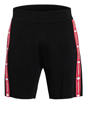 DSQUARED2 Shorts mit Galonstreifen