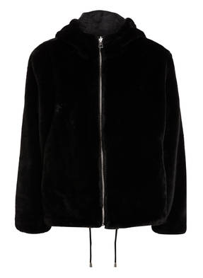 SET Jacke zum Wenden mit Kunstfellbesatz