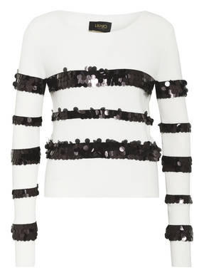 LIU JO Pullover mit Paillettenbesatz