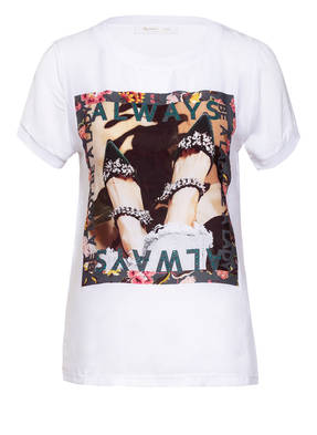 rich&royal T-Shirt mit Schmucksteinbesatz