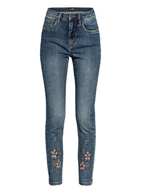 Joseph Ribkoff Jeans mit Schmucksteinbesatz