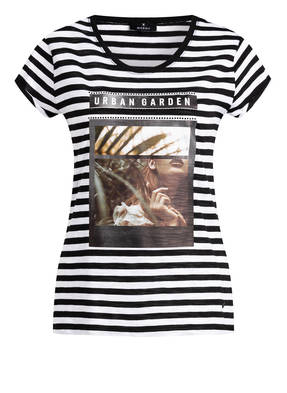 monari T-Shirt mit Schmucksteinbesatz