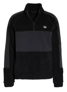 FRED PERRY Schlupfjacke aus Teddyfell