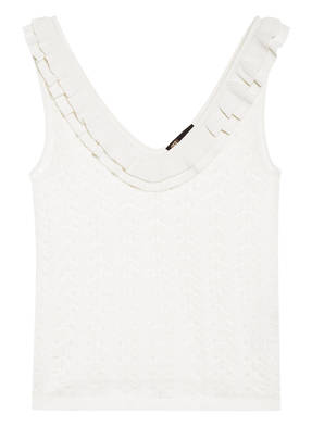 maje Stricktop MOTY mit Volantbesatz