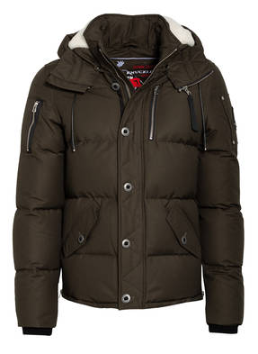 MOOSE KNUCKLES Daunenjacke mit Echtfellbesatz