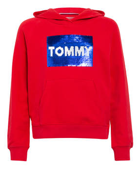 TOMMY HILFIGER Hoodie mit Paillettenbesatz