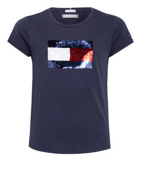 TOMMY HILFIGER T-Shirts mit Paillettenbesatz