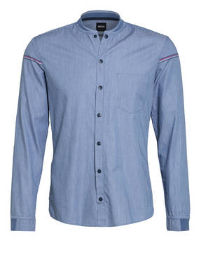BOSS Hemd BELINDAS Slim Fit mit Stehkragen