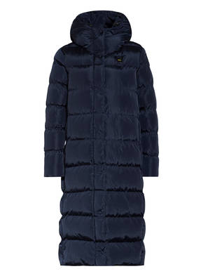 Blauer Steppmantel