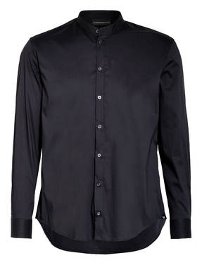 EMPORIO ARMANI Hemd RASO Comfort Fit mit Stehkragen