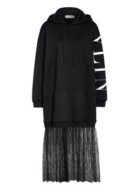 VALENTINO Sweatkleid mit Spitzenbesatz