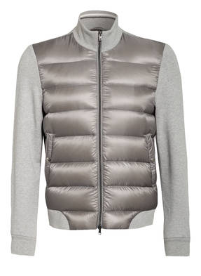 HERNO Sweatjacke im Materialmix mit Daunenfüllung