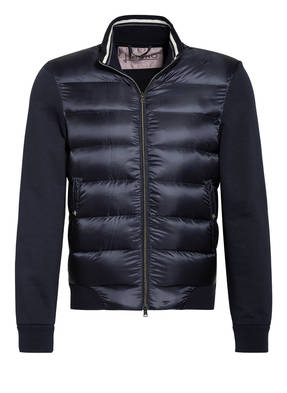 HERNO Sweatjacke im Materialmix mit Daunenfüllung