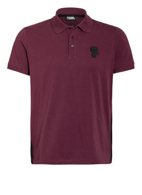 KARL LAGERFELD Jersey-Poloshirt mit Galonstreifen