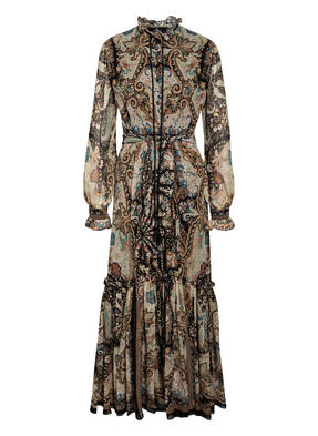 ETRO Seidenkleid CATRIA mit Rüschenbesatz
