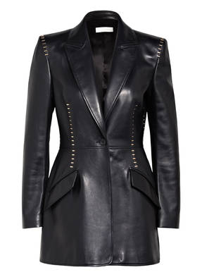 ALEXANDER McQUEEN Lederblazer mit Nietenbesatz