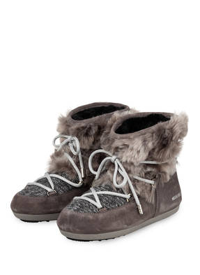 MOON BOOT Moon Boots DARK SIDE mit Kunstpelzbesatz